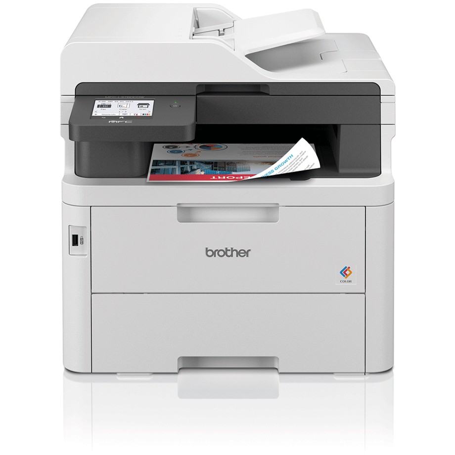 Printer Multifunksional L Brother MFC-L3760CDW Farb-LED Multifunktionsgerät 4in1 LAN WLAN ADF Duplex