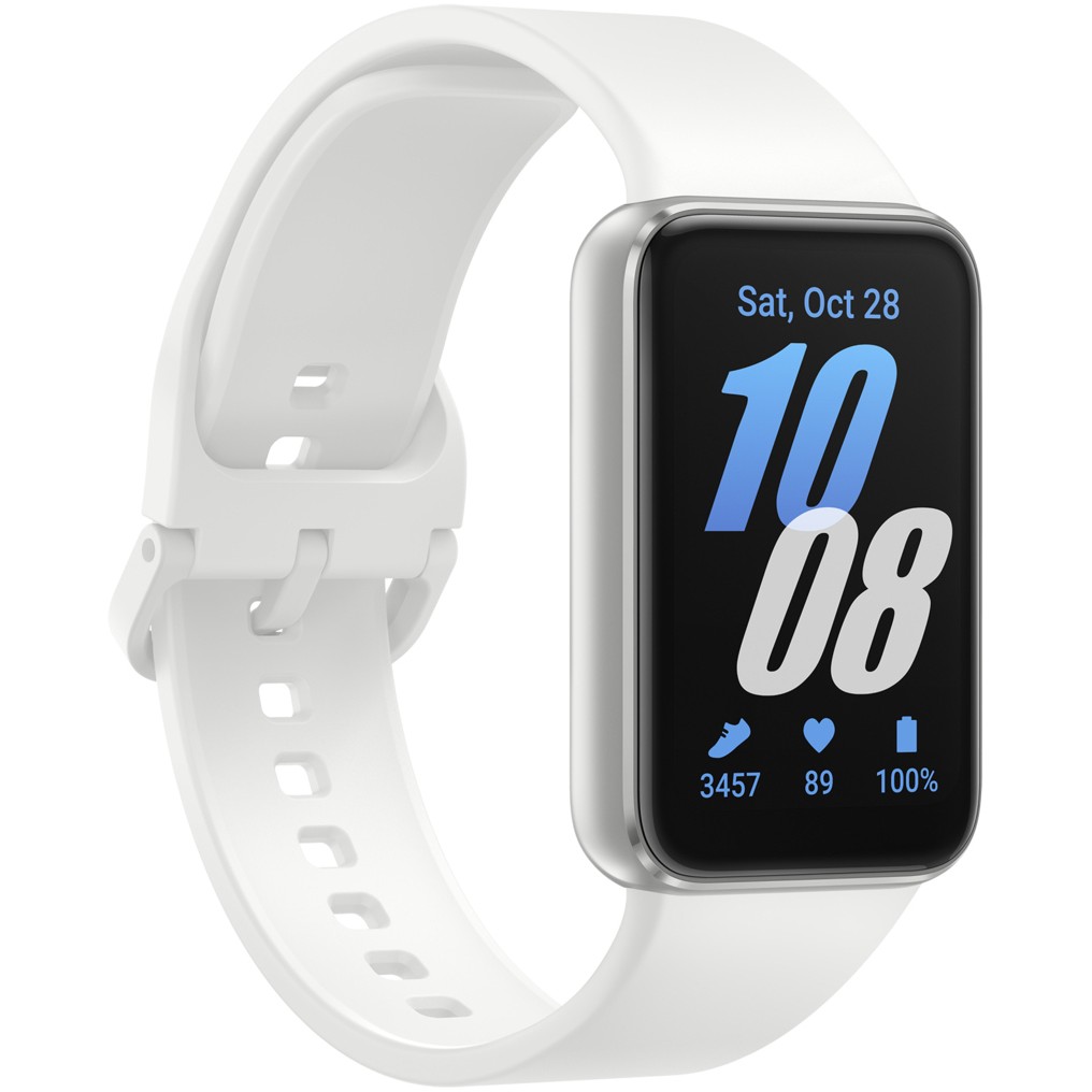 Orë e mençur Samsung Galaxy Fit3 - Argjend / Bardhë - Figura 3