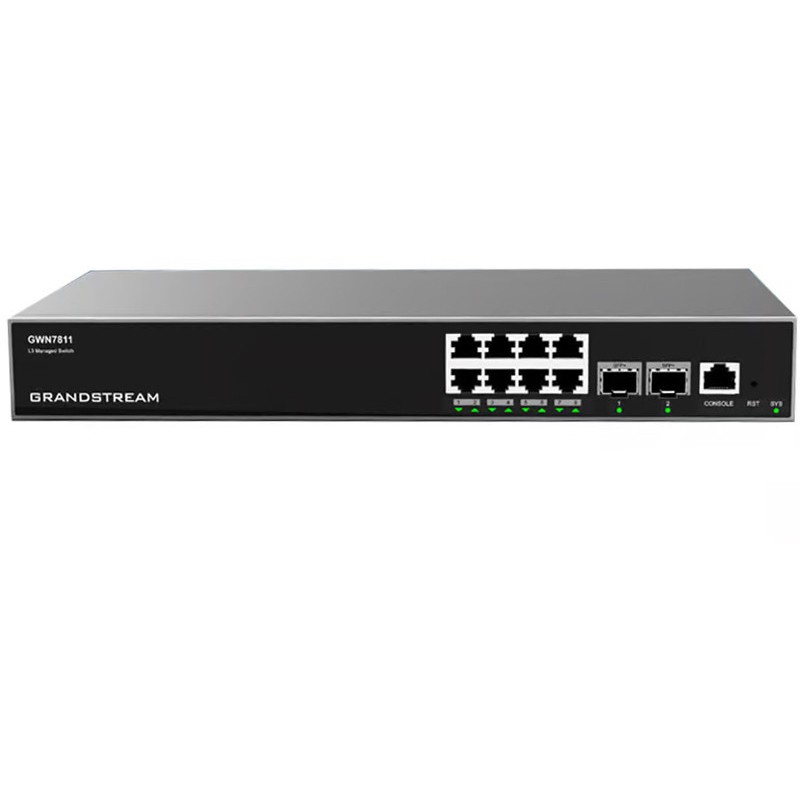 Switch Grandstream GWN7811 8x Port Layer 3 Switch i Menaxhuar për Rrjet