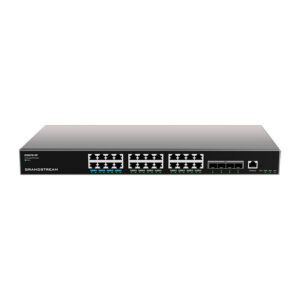 Grandstream GWN7813P – 24× Gigabit PoE+/PoE++ + 4× 10G SFP+ Layer 3 Managed Switch, Rackmount