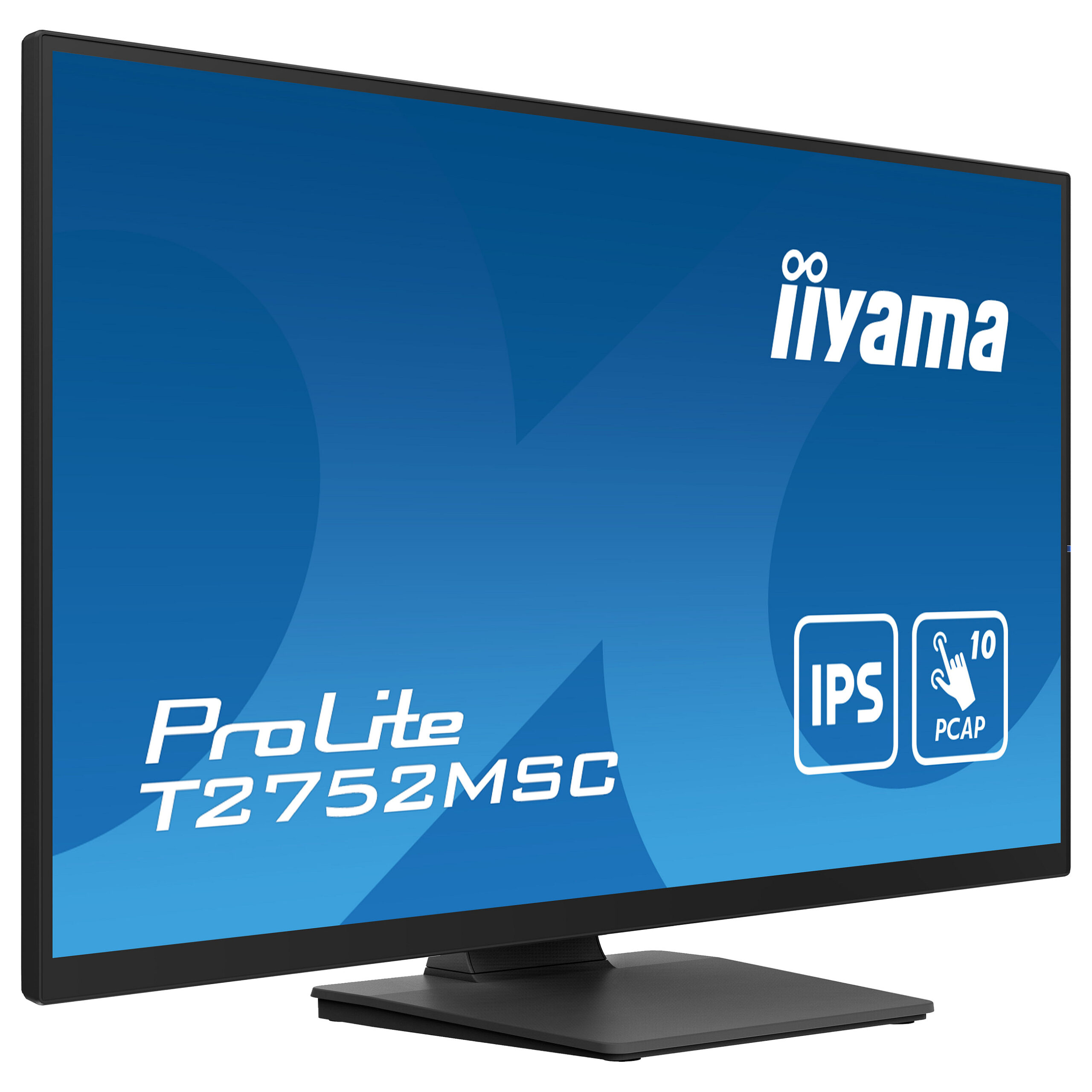 Monitor iiyama ProLite T2752MSC-B1 / 27" / Full HD IPS / LED / Touchscreen / 60 Hz / 5 ms / HDMI+USB+DP+HDCP - Zezë - Figura 2