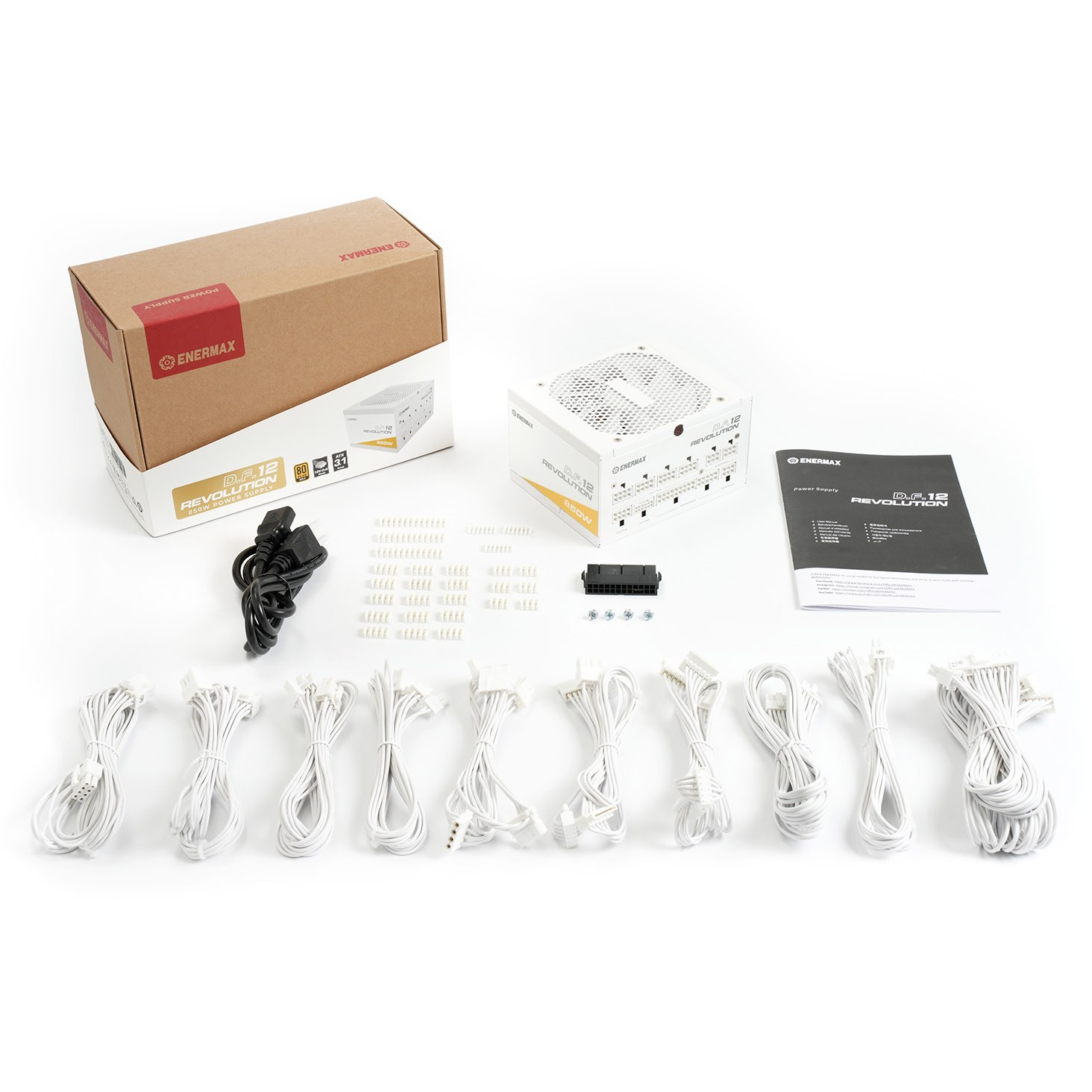 Furnizues Energjie PSU 850W Enermax Revolution D.F.12 ETV850G-W| 80+ Gold ATX 3.1 e bardhë - Figura 3