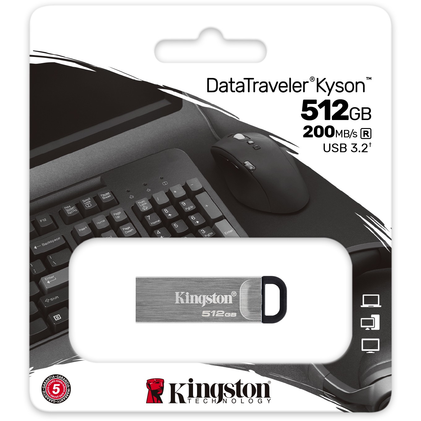 USB STICK 512GB USB 3.2 Kingston DataTraveler Kyson - Figura 3