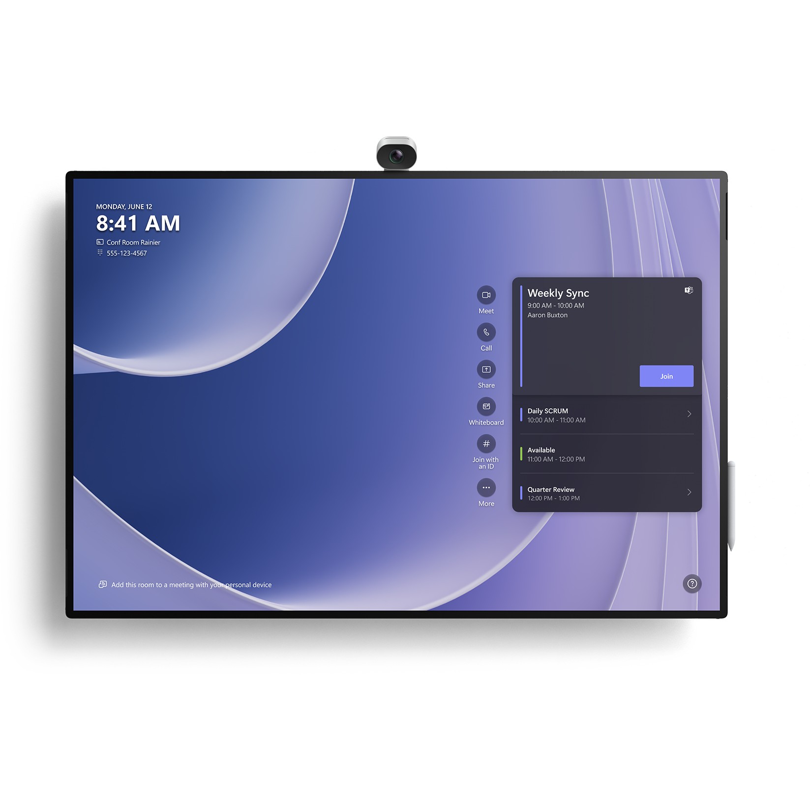 Monitor Interaktiv Microsoft Surface Hub 3 / 50″ 4K UHD Touch / Windows 11 Pro Platin
