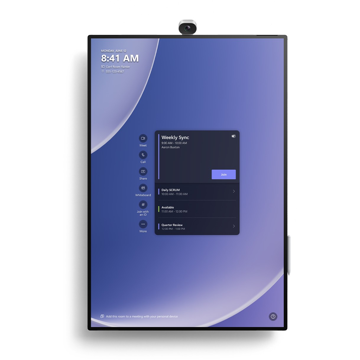Monitor Interaktiv Microsoft Surface Hub 3 / 50″ 4K UHD Touch / Windows 11 Pro Platin - Figura 2