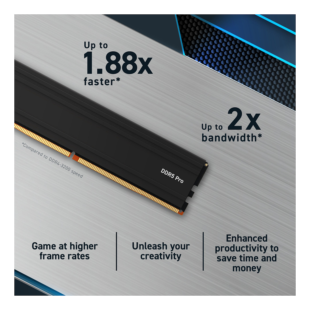 RAM Memorie DDR5 Crucial DIMM PC6000 / 48GB / 2×24GB / Dual‑Kit - Figura 2