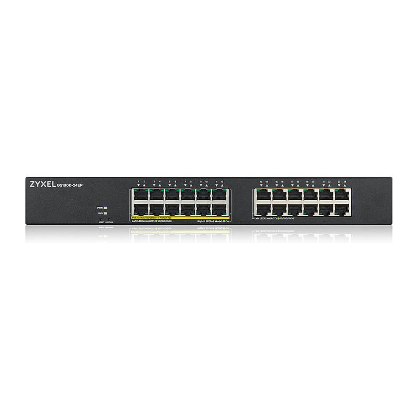 Zyxel GS1900-24EP – 24-Port Gigabit Smart Managed PoE+ Switch, Rackmount, 130W PoE Budget - Figura 3