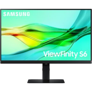 Monitor për Punë 61cm/24" (2560x1440) Samsung LS24D600UAUXEN 16:9 WQHD IPS 5ms 100Hz DP HDMI USB-C Pivot KVM Zi