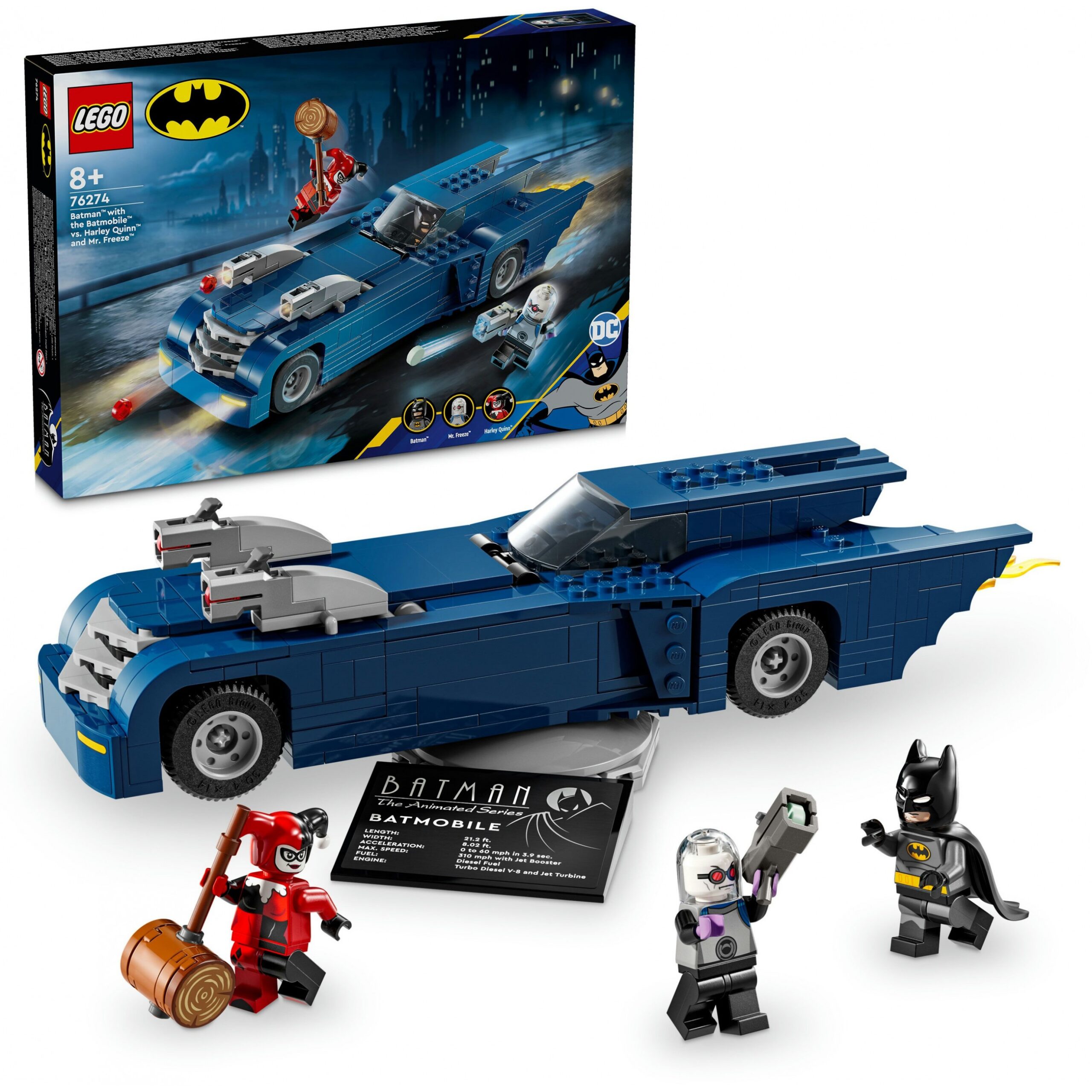 LEGO DC Super Heroes Batman in the Batmobile vs. Harley Quinn and Mr. Freeze 76274 - Figura 4