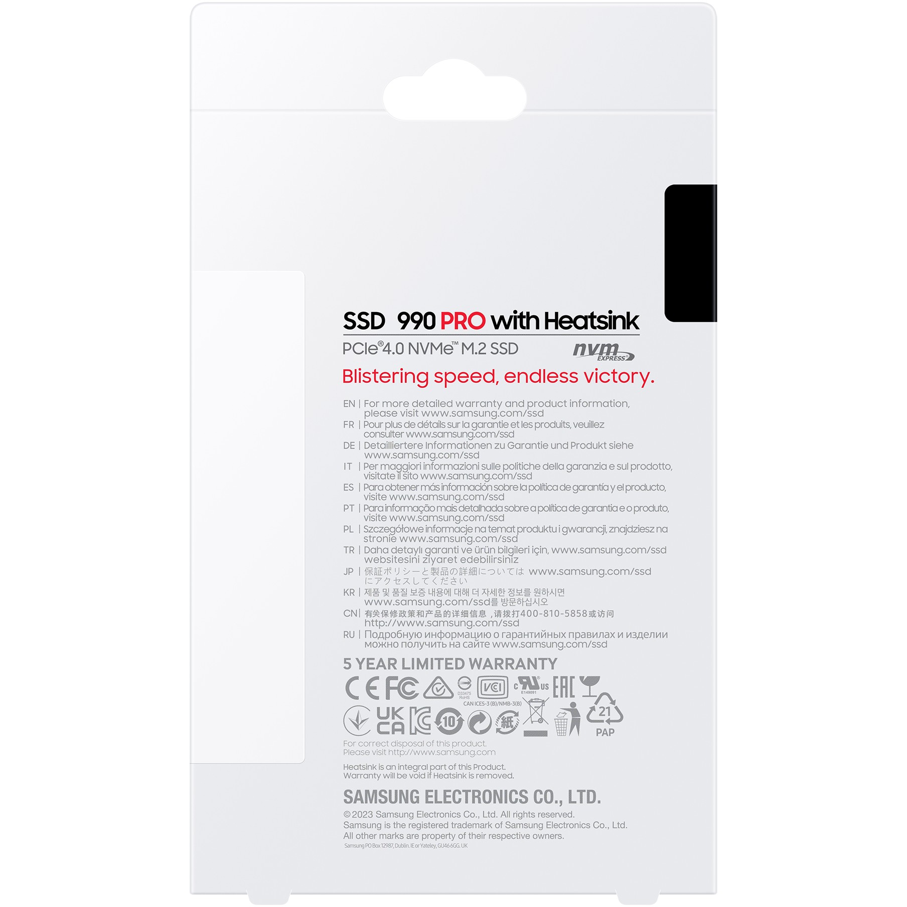 SSD të Brendshëm M.2 4TB Samsung 990 PRO Heatsink NVMe PCIe 4.0 x 4 - Figura 5