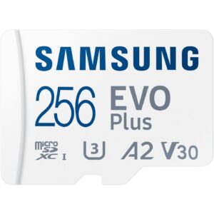 Kartë Memorie SD 256GB Samsung EVO PLUS microSDXC UHS-I U3 përfshirë adapterin SD