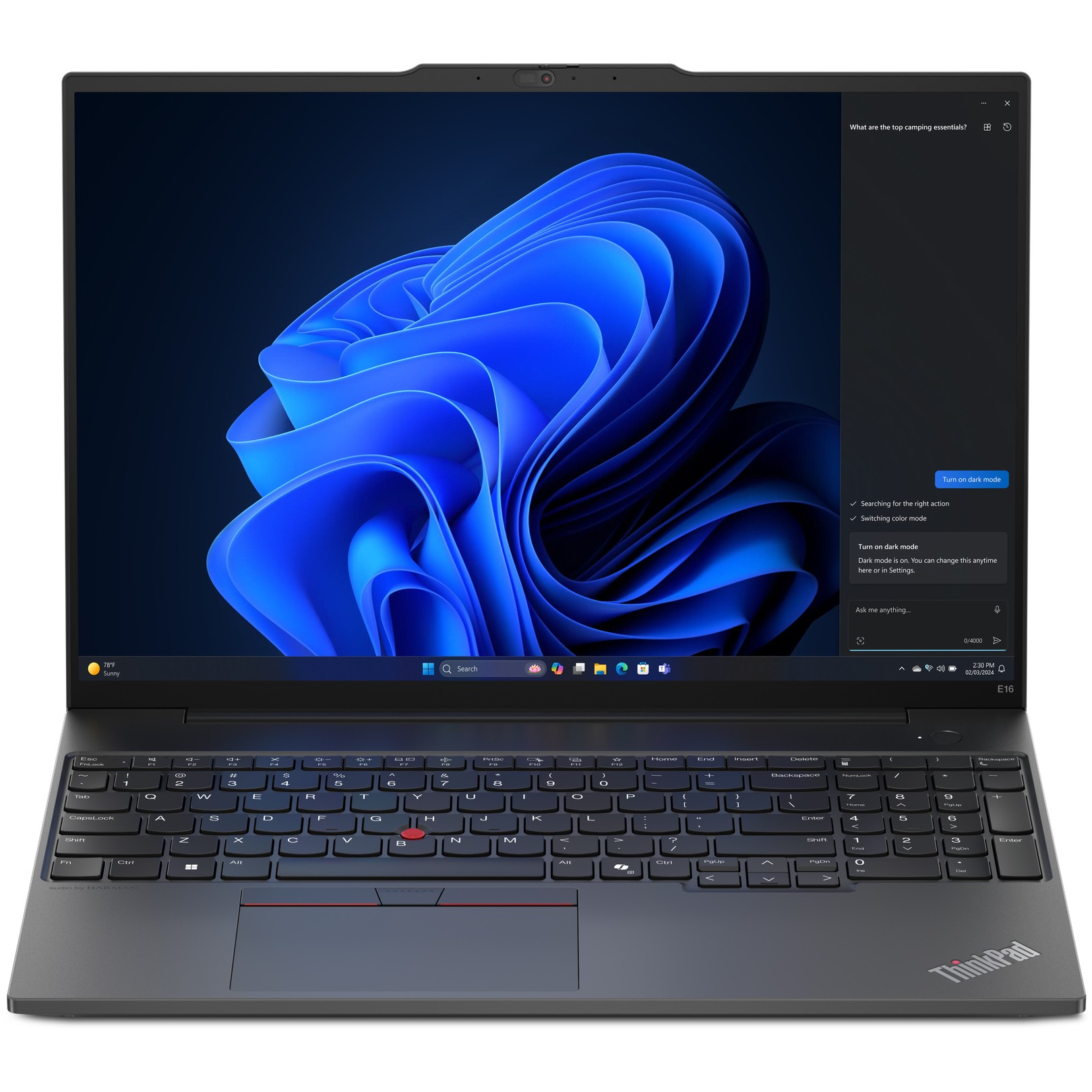Laptop Lenovo ThinkPad E16 G2 / Ryzen 5 - 7535HS / 16GB DDR5 / 512GB / 16" WUXGA IPS / AMD Radeon 660M / DE - Zezë - Figura 4