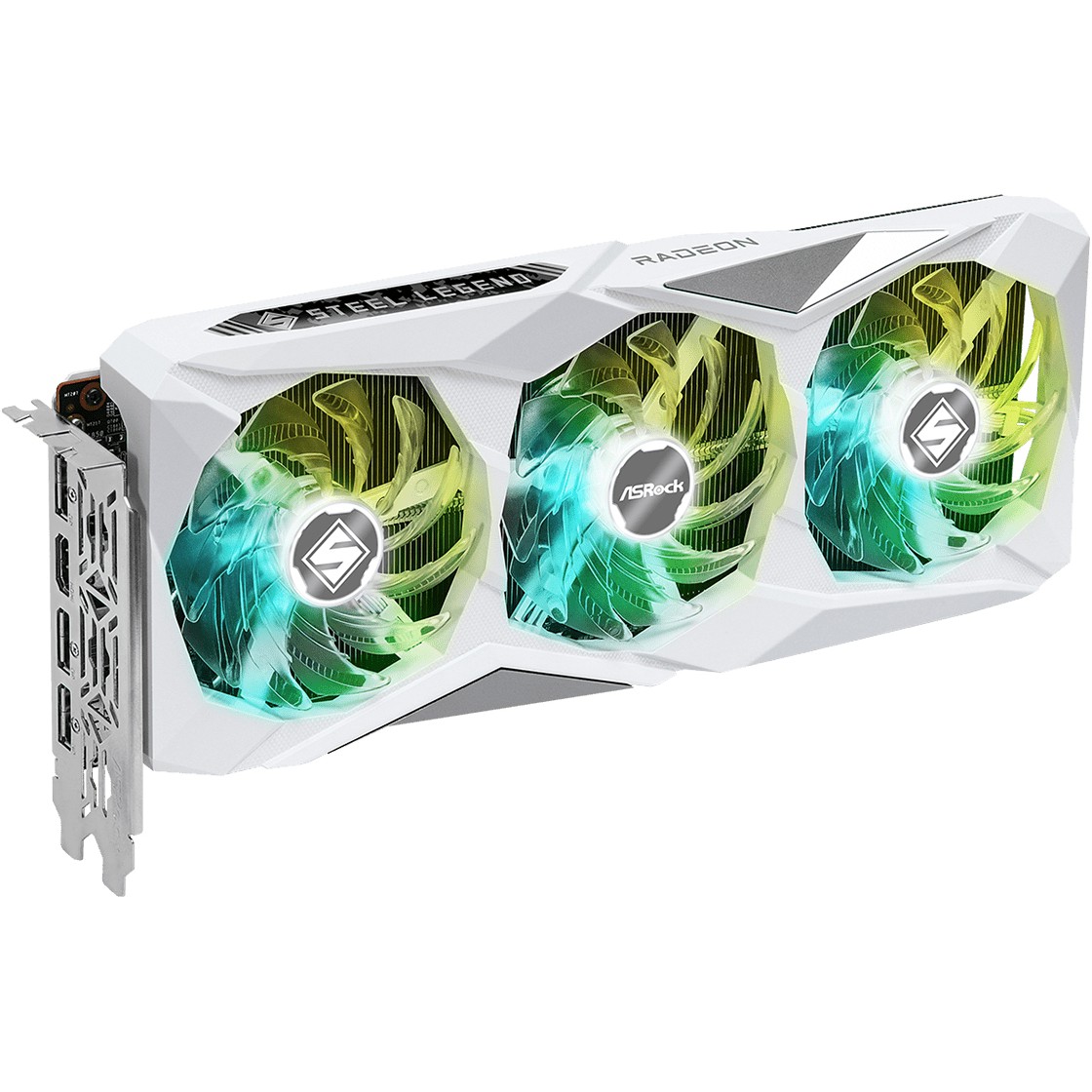 Kartelë Grafike AMD RX 7600 8GB ASRock Radeon Steel Legend OC white GDDR6 3 Fan - Figura 2