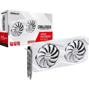 Kartelë grafike ASRock Radeon RX 6600 / 8GB / GDDR6 / e bardhë
