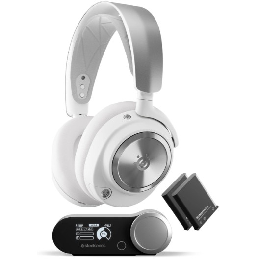 Kufje Steelseries Arctis Nova Pro Headset wireless overear ANC wihte - Figura 3