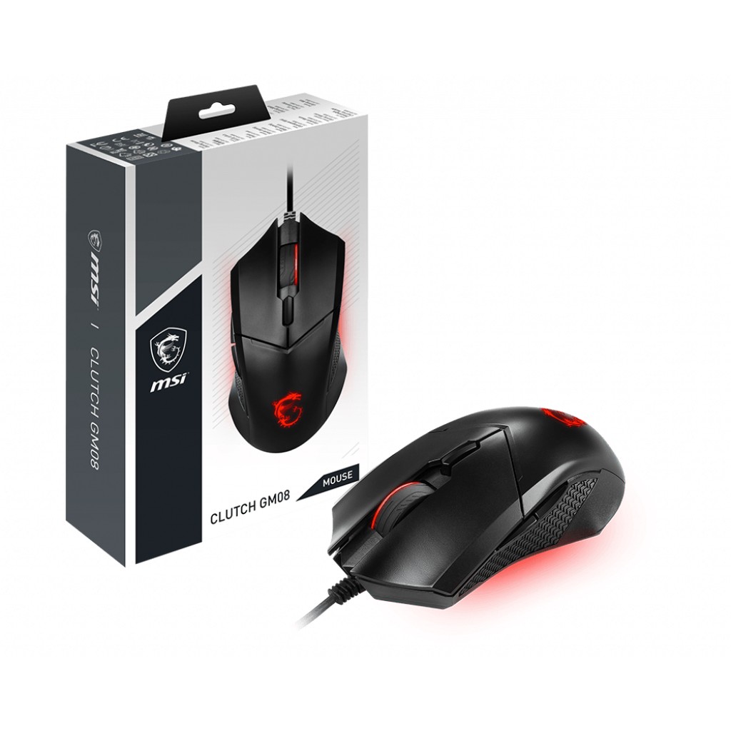 Maus me Kabllo MSI Clutch GM08 Wired – Zezë