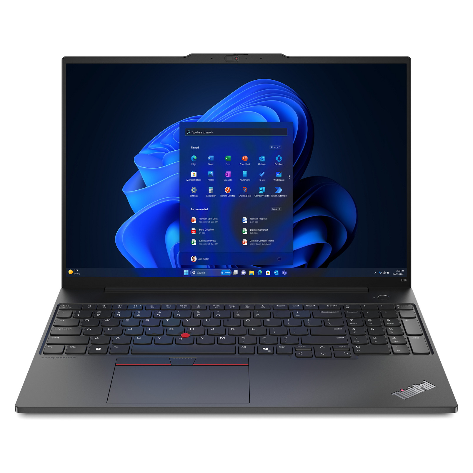 Laptop Lenovo ThinkPad E16 G2 / Ryzen 5 7535HS / 8GB DDR5 / 256GB / 16" WUXGA IPS 60Hz / AMD Radeon 660M / DE - Zezë