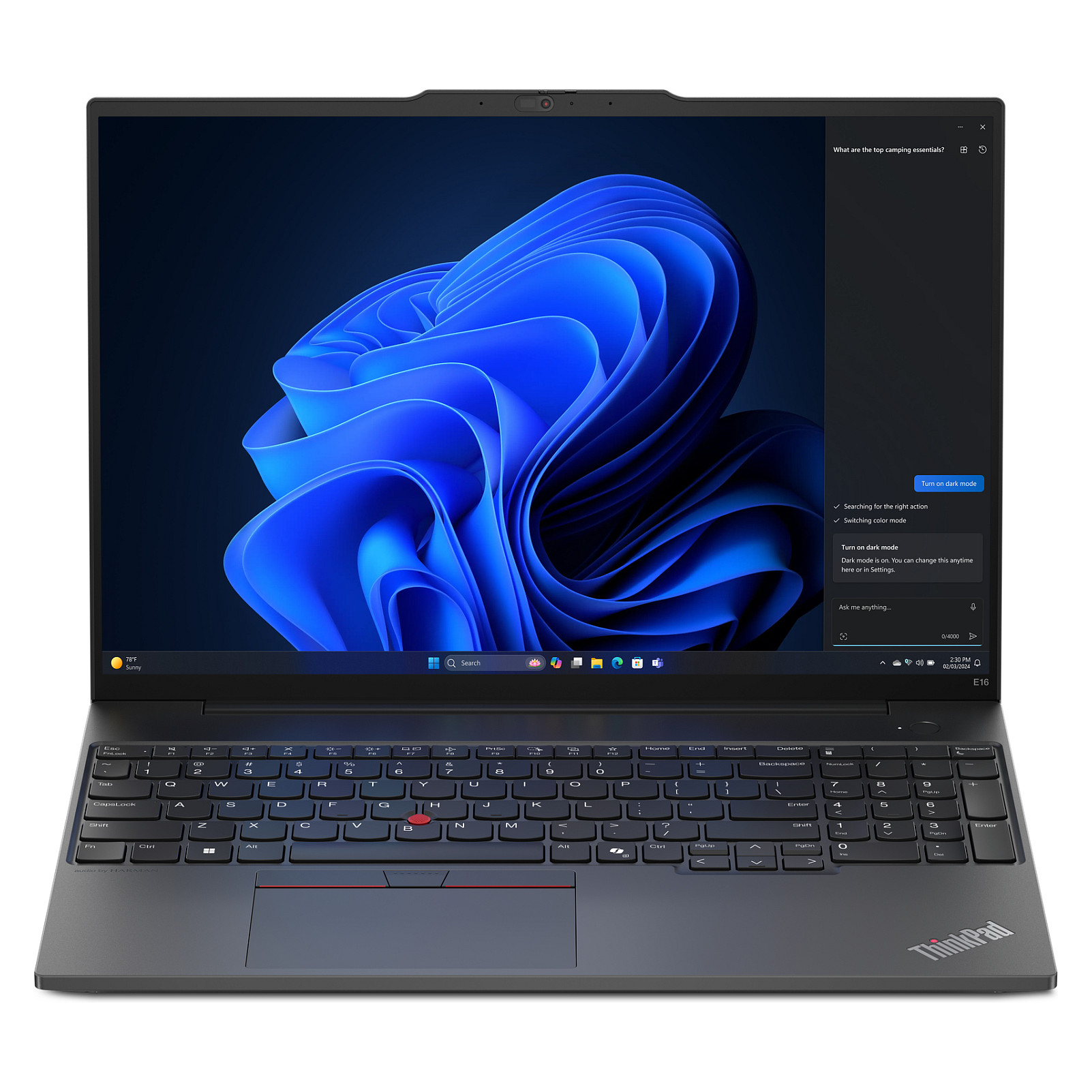 Laptop Lenovo ThinkPad E16 G2 / Ryzen 5 7535HS / 8GB DDR5 / 256GB / 16" WUXGA IPS 60Hz / AMD Radeon 660M / DE - Zezë - Figura 4