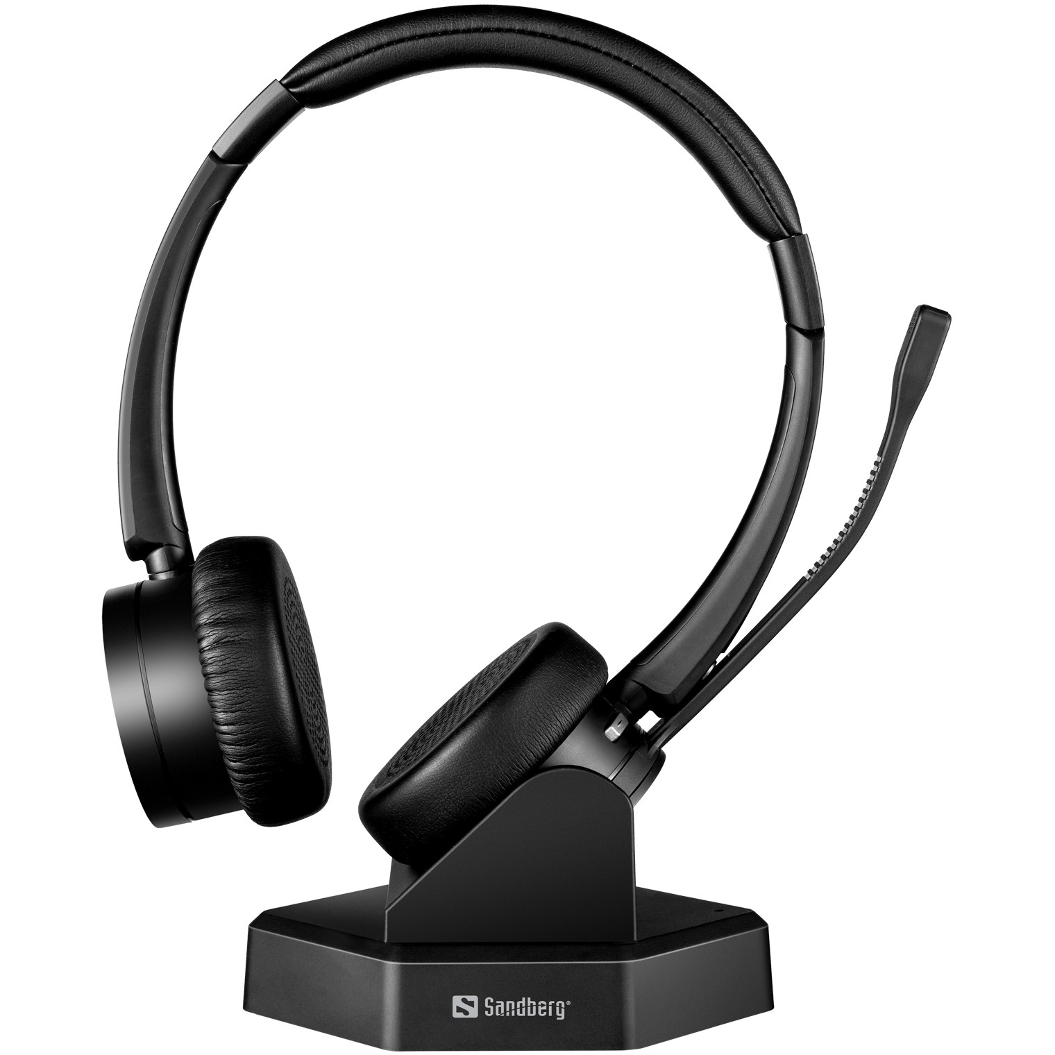 Kufje pa Kabllo Sandberg 126-18 Bluetooth Office Headset Pro+, Bluetooth, USB, e zezë
