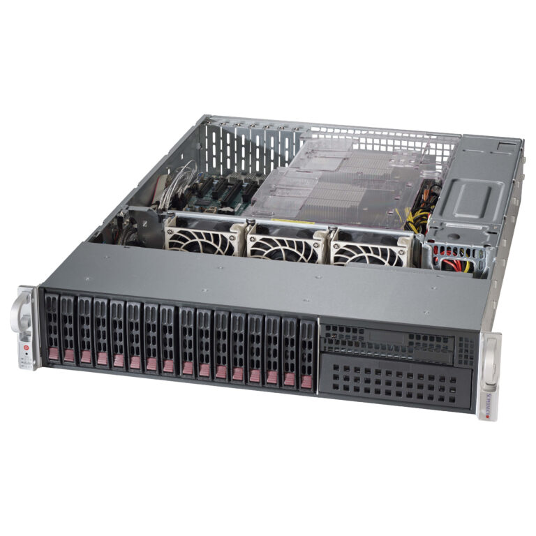 Supermicro CSE-213BAC8-R1K23LPB 2U Server Chassis | 16x 2.5” Hot-Swap | 1200W Redundant PSU