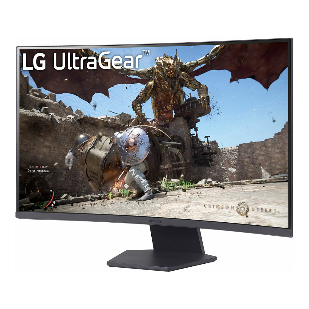 Monitor Gaming LG 32GS60QC-B Ultragear / 31.5”/ Quad HD VA / LCD / Curved / 180 Hz / 1 ms / HDMI+DP - Zezë - Figura 2
