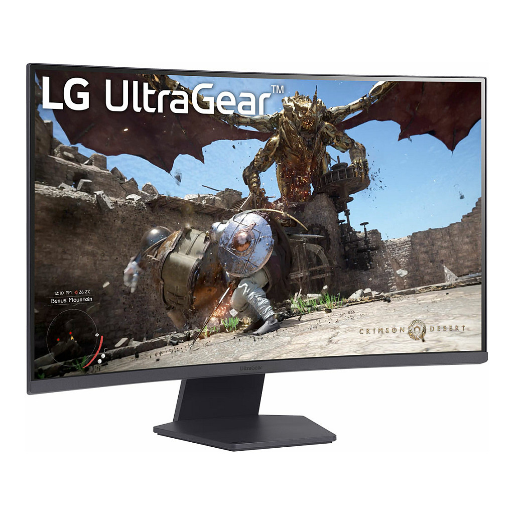 Monitor Gaming LG 32GS60QC-B Ultragear / 31.5”/ Quad HD VA / LCD / Curved / 180 Hz / 1 ms / HDMI+DP - Zezë - Figura 3