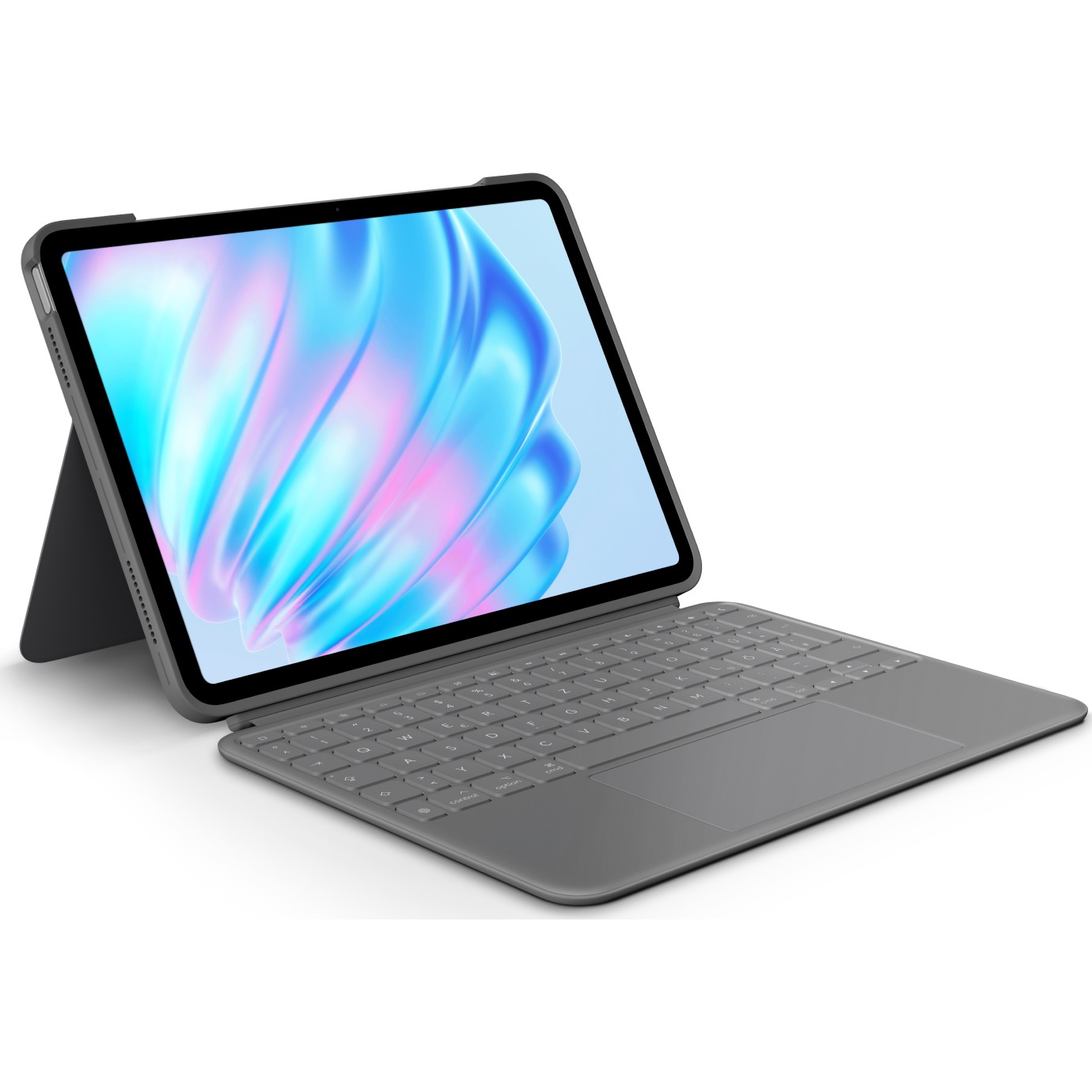 Mbrojtëse Logitech me tastierë për iPad Air 11' / QWERTZ - Gri