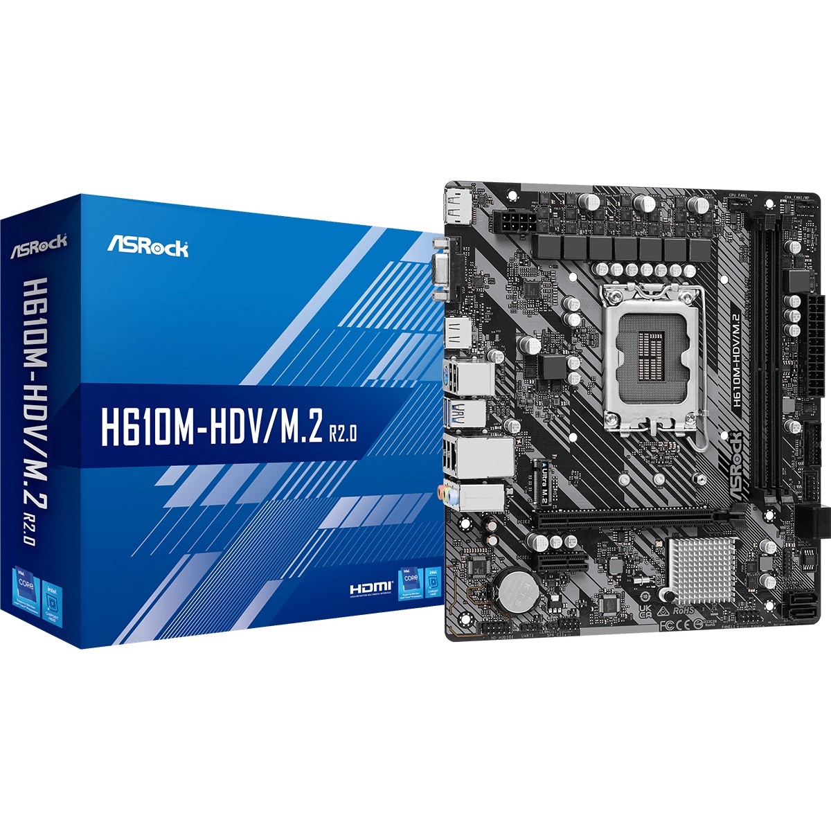 Pllakë amë Intel 1700 ASROCK H610M-HDV/M.2 R2.0 mATX D4