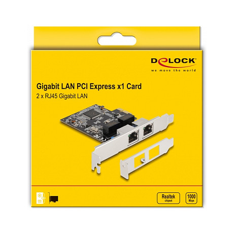 Kartë rrjeti DeLock 2-Port RJ45 Gigabit LAN RTL8111 PCI Express - Figura 4