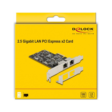 Kartë rrjeti DeLock 2-Port RJ45 2.5 Gigabit LAN i225 PCI Express - Figura 3