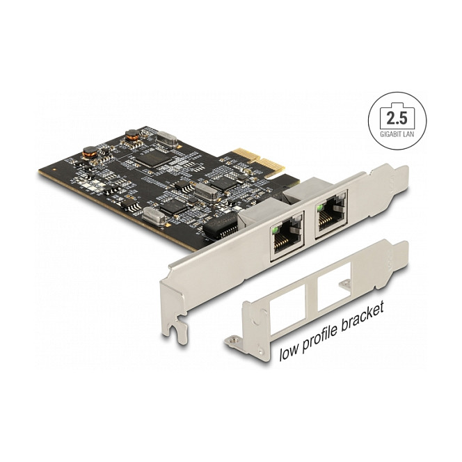 Kartë rrjeti DeLock 2-Port RJ45 2.5 Gigabit LAN i225 PCI Express - Figura 4