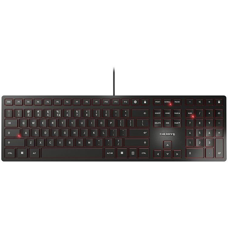 Tastierë me kabllo Cherry KC 6000 Slim / US English Layout- Zezë