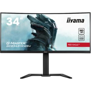 Monitor Gaming i lakuar IIYAMA GCB3481WQSU-B1 / 34" UltraWide Quad HD 180 Hz 0.3 ms VA Curved / HDMi DP USB / e zezë
