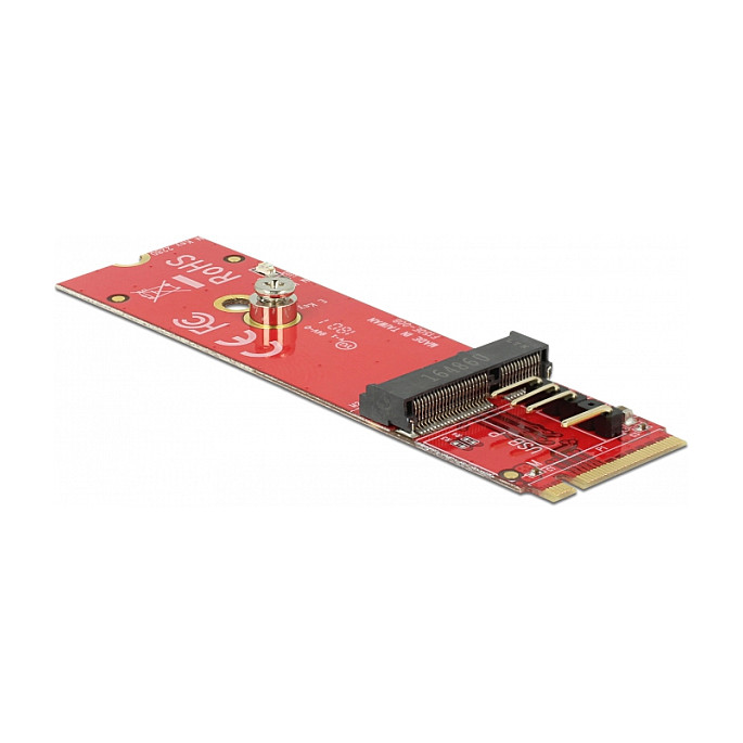 Aksesorë për rrjet M.2 Converter DeLock M.2 Key M Plug > M.2 Key E Slot for USB and PCIe Modules