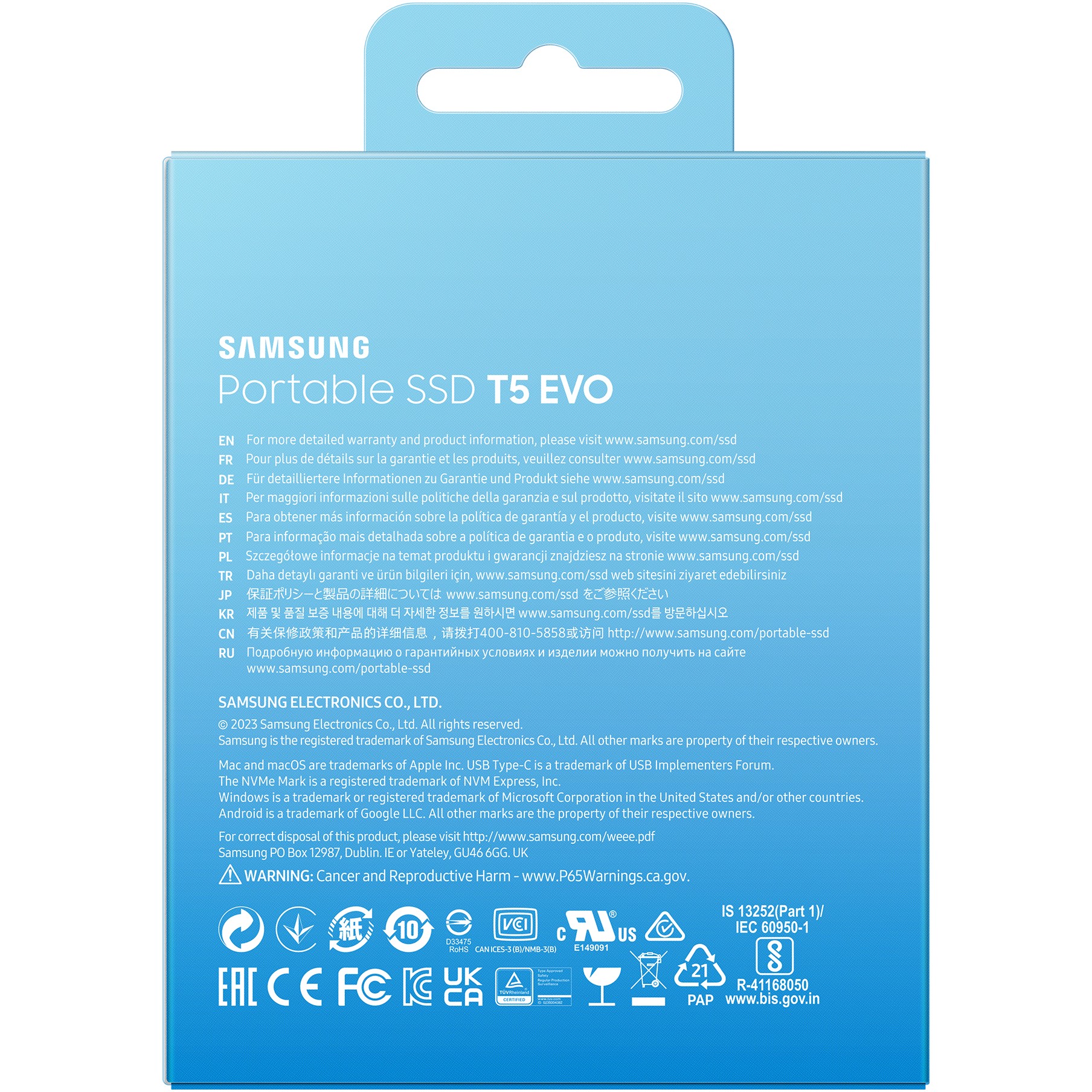 SSD 8TB Samsung Portable T5 EVO USB 3.2 Gen1 Black retail - Figura 3