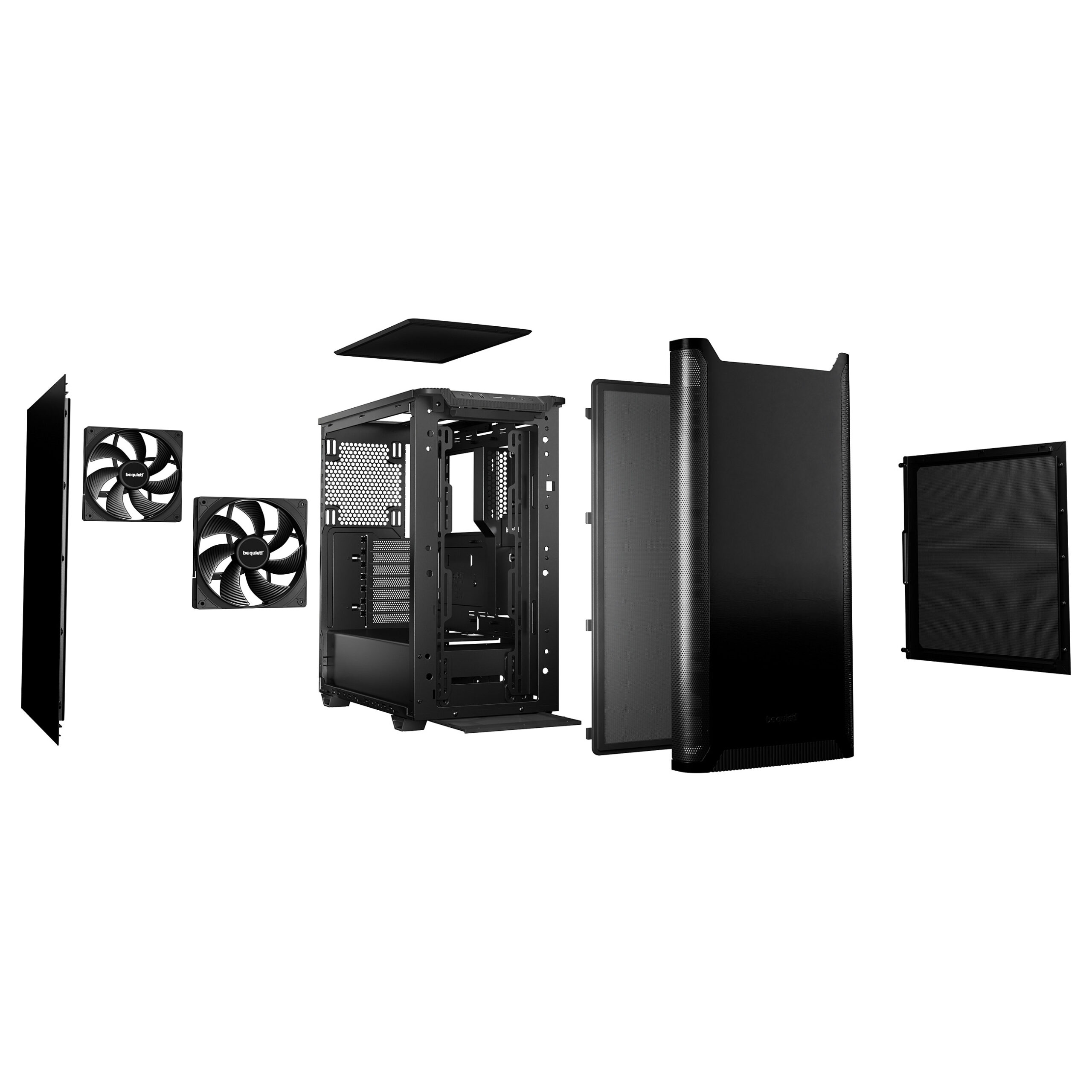 Kasë Midi be quiet! PURE BASE 501 – Zezë - Figura 4