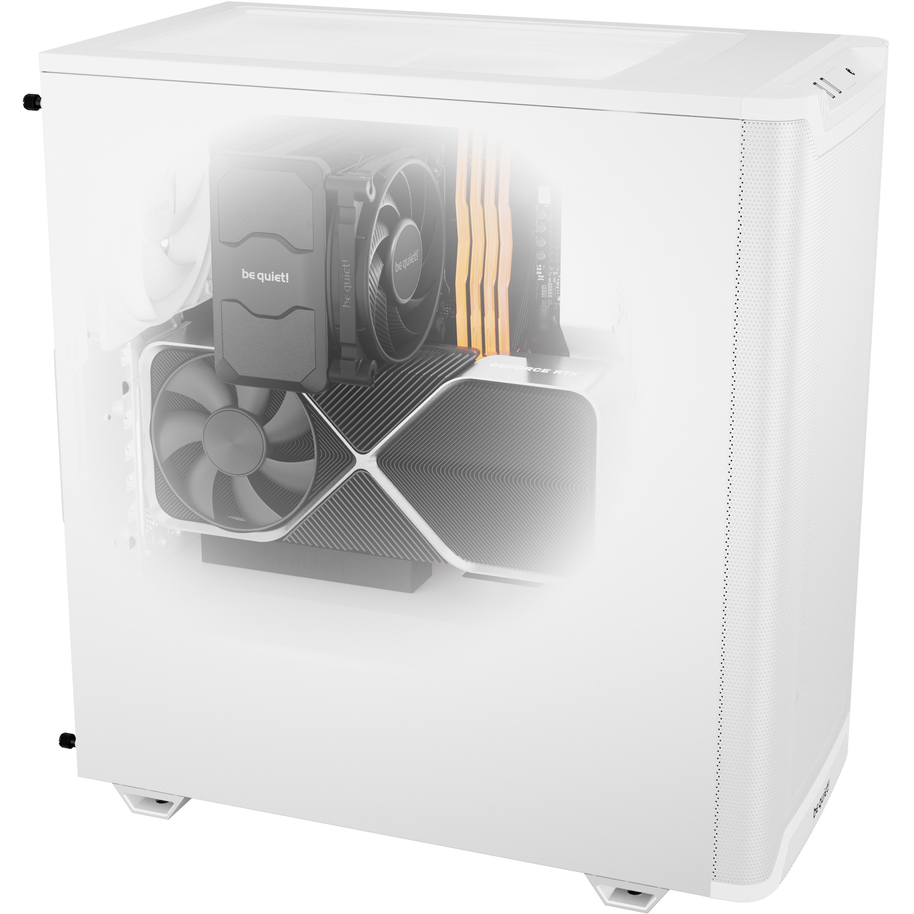 Kasë Midi be quiet! PURE BASE 501 Airflow – Bardhë - Figura 5
