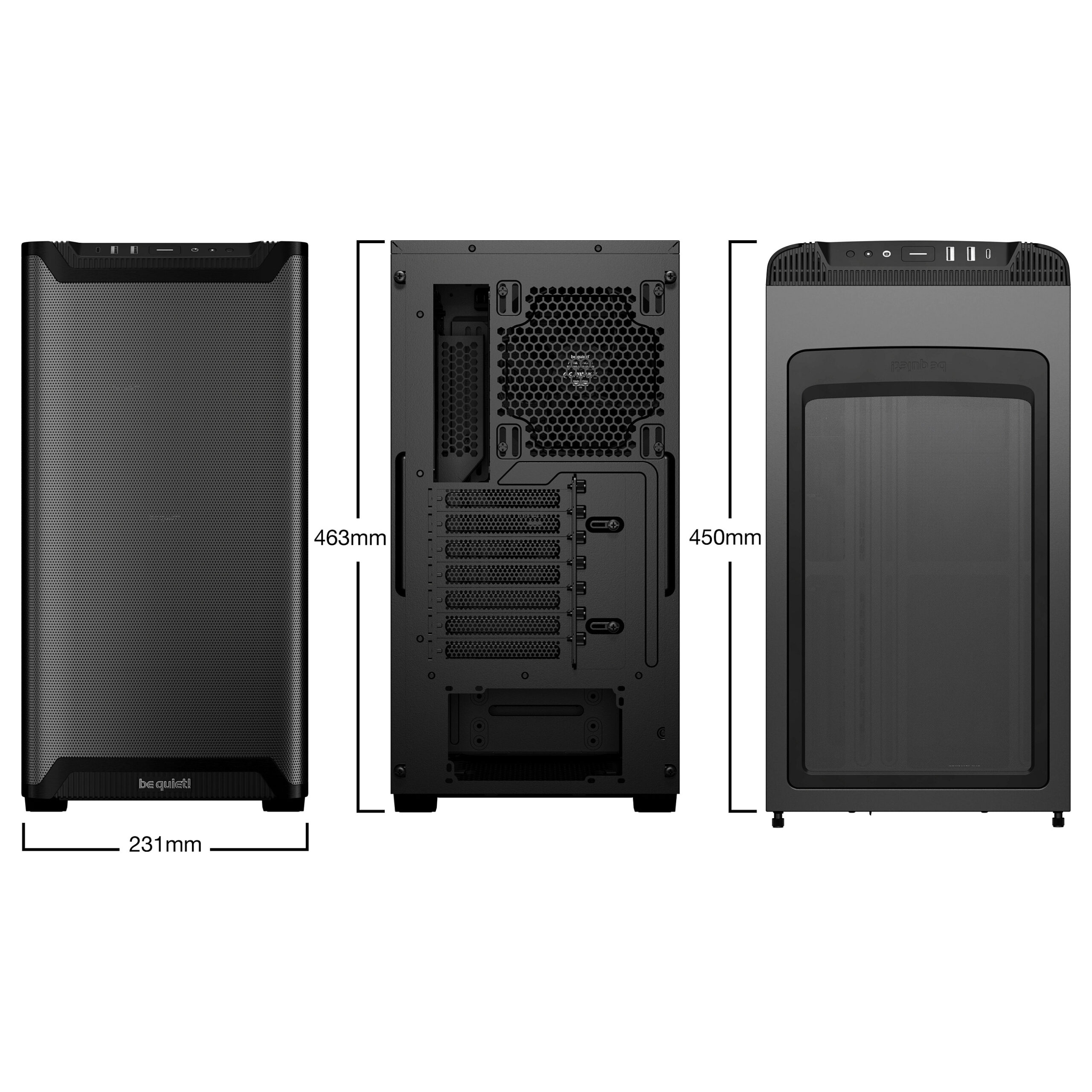 Kasë be quiet! PURE BASE 501 Airflow – Zezë - Figura 2