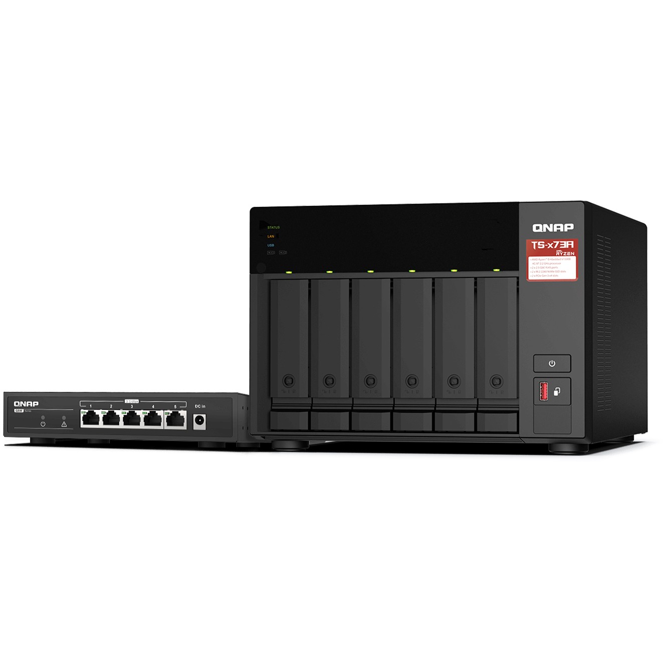NAS QNAP / TS‑673A‑SW5T