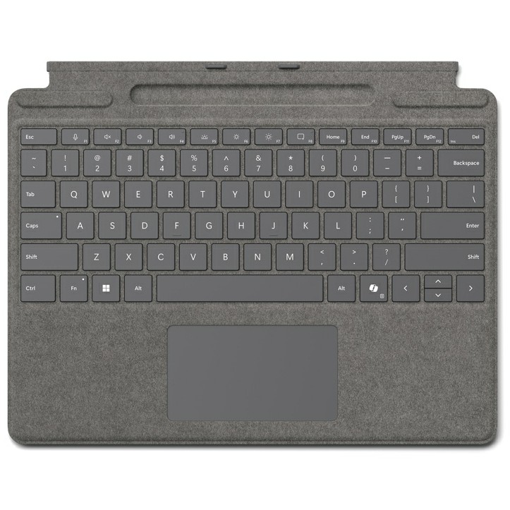 Aksesorë për tablet Microsoft Surface Pro 10 / 11 / FB – Alcantara Platinum Keyboard with integrated Copilot key