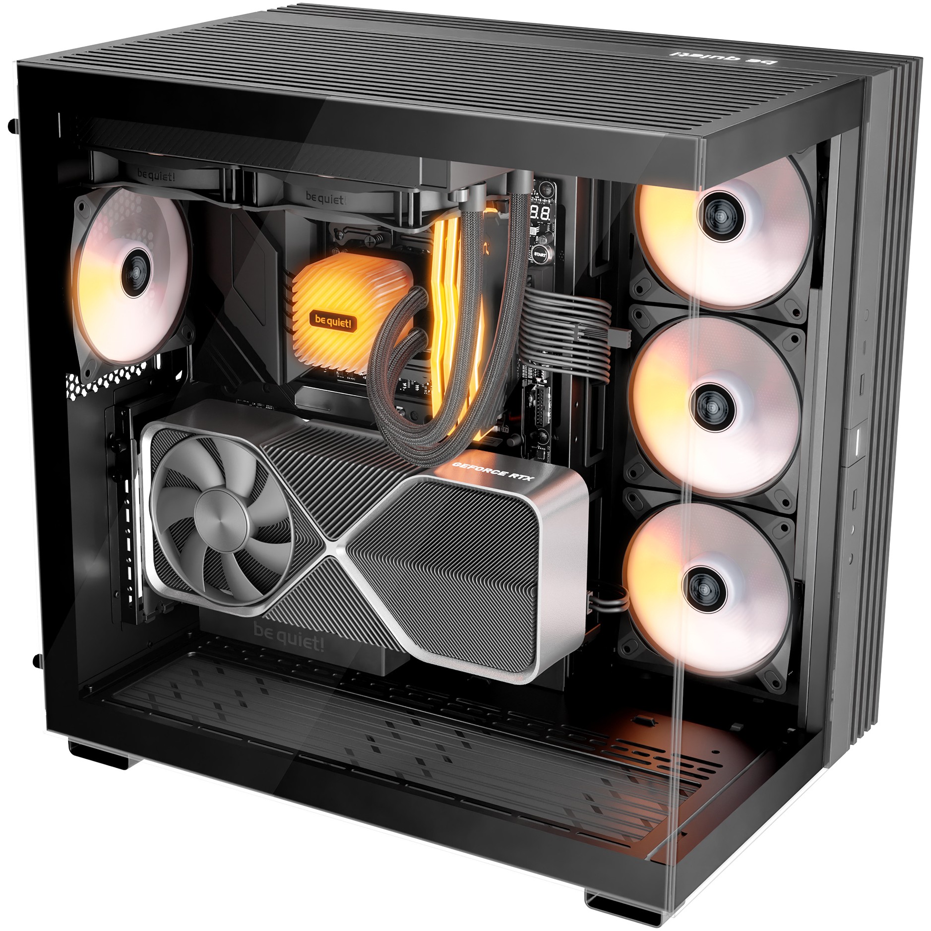 Kasë Midi be quiet! Light Base 600 DX, e zezë - Figura 3