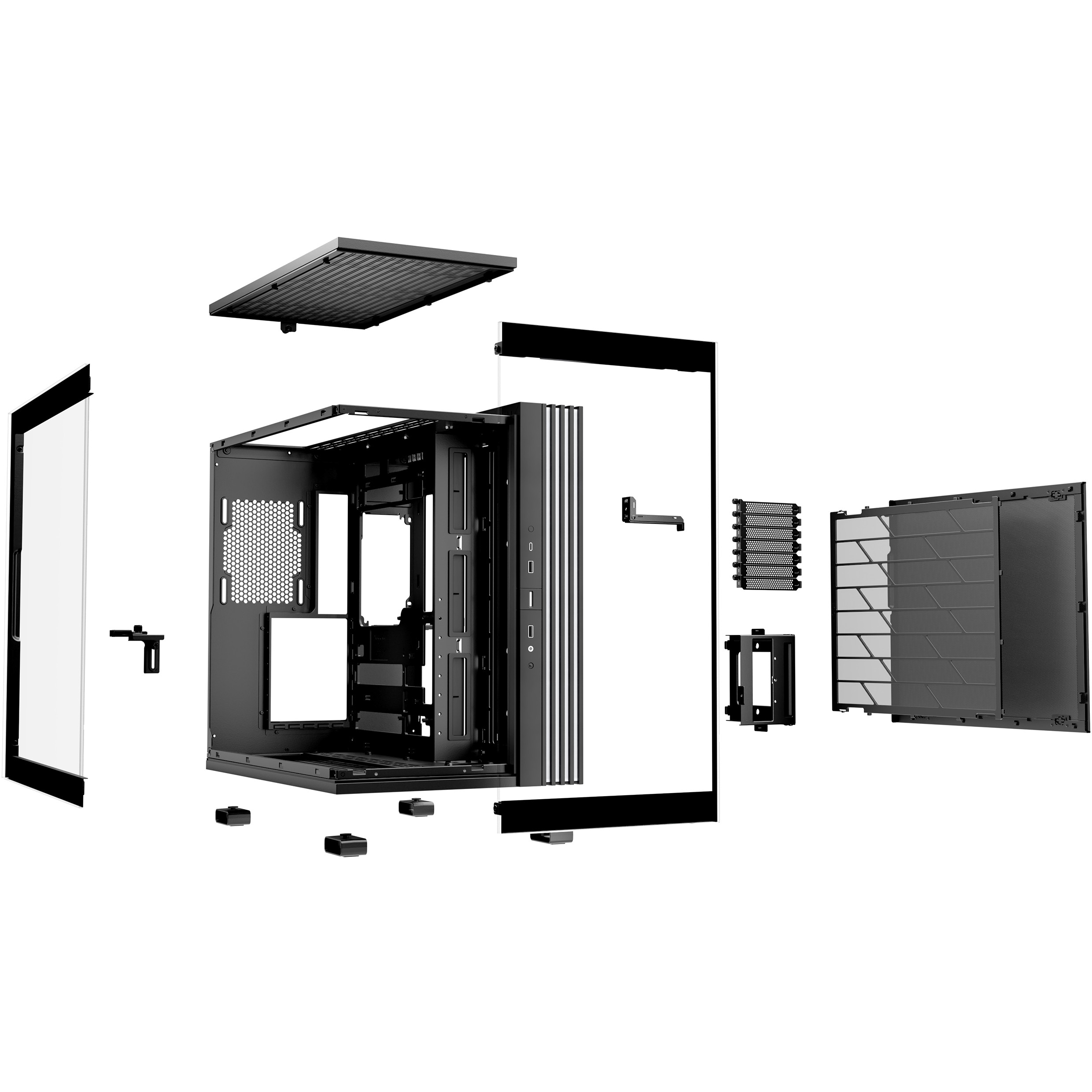Kasë Midi be quiet! Light Base 600 DX, e zezë - Figura 4