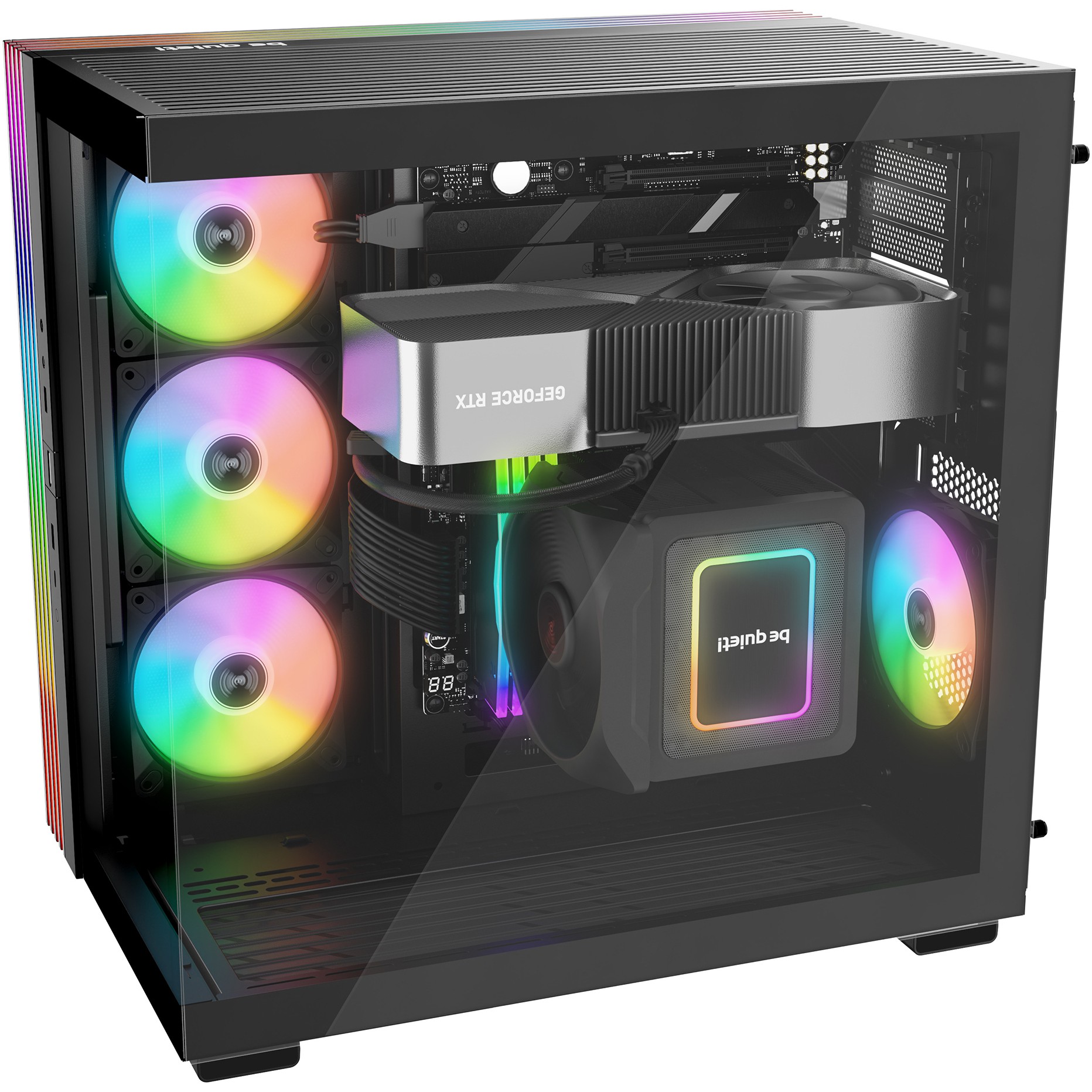 Kasë Midi be quiet! Light Base 600 DX, e zezë - Figura 5