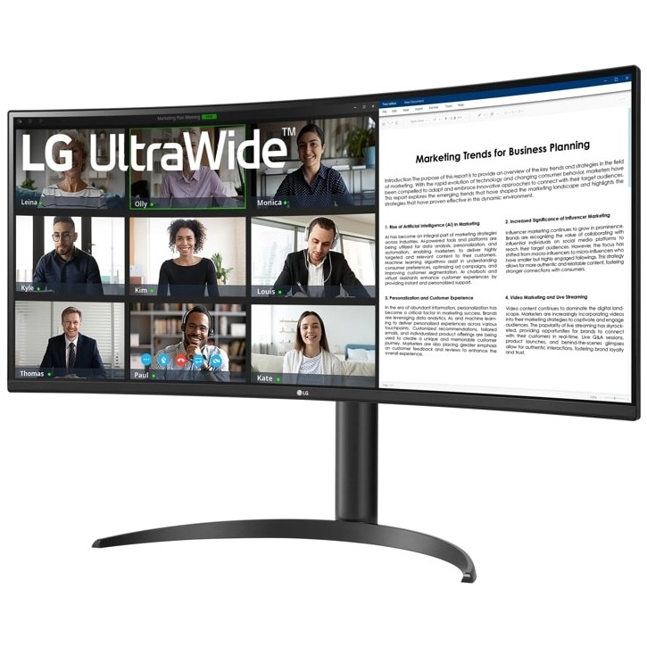 Monitor LG Ultra Wide 34WR55QK-B.AEU / 34 Inch / Wide Quad HD / VA / 100Hz / 5ms / I zi - Figura 3