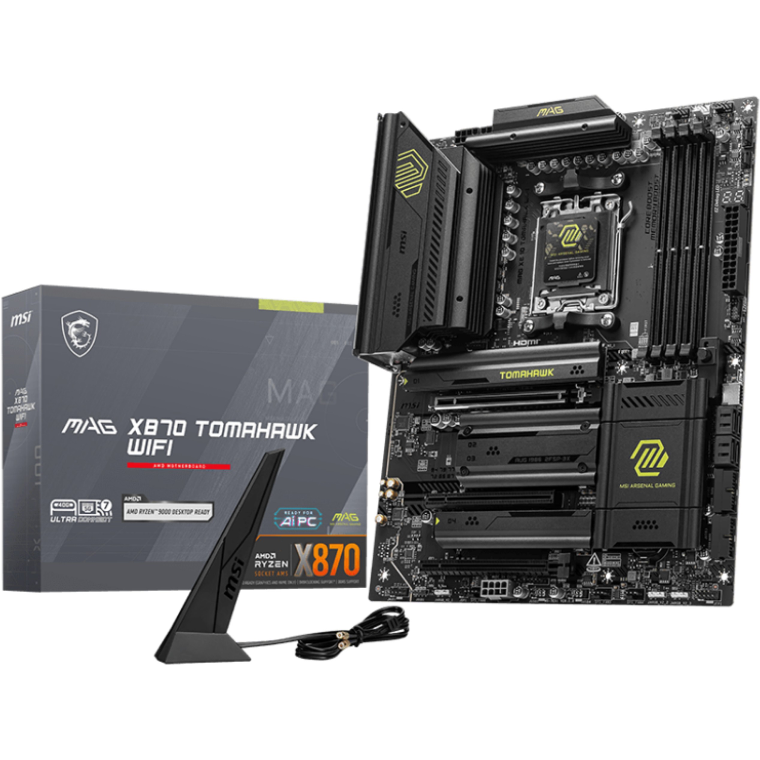 Pllakë Amë AMD AM5 MSI X870 Tomahawk WIFI / DDR5 / ATX / HDMI+DP