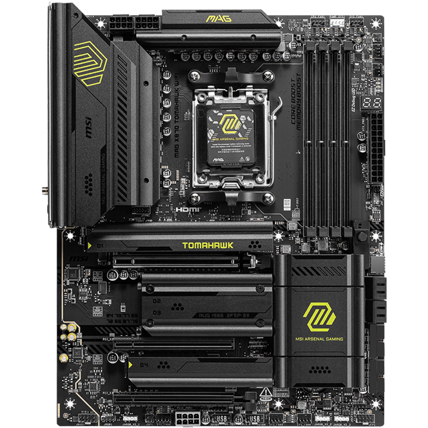 Pllakë Amë AMD AM5 MSI X870 Tomahawk WIFI / DDR5 / ATX / HDMI+DP - Figura 2