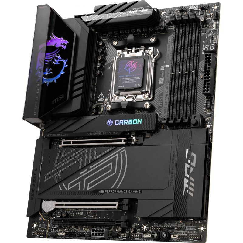 Pllakë Amë AMD AM5 MSI MPG X870E CARBON WIFI / DDR5 / ATX / HDMI - Figura 3
