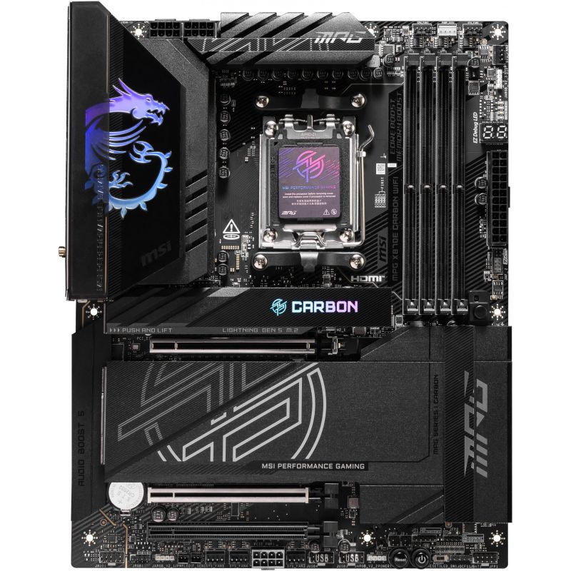 Pllakë Amë AMD AM5 MSI MPG X870E CARBON WIFI / DDR5 / ATX / HDMI