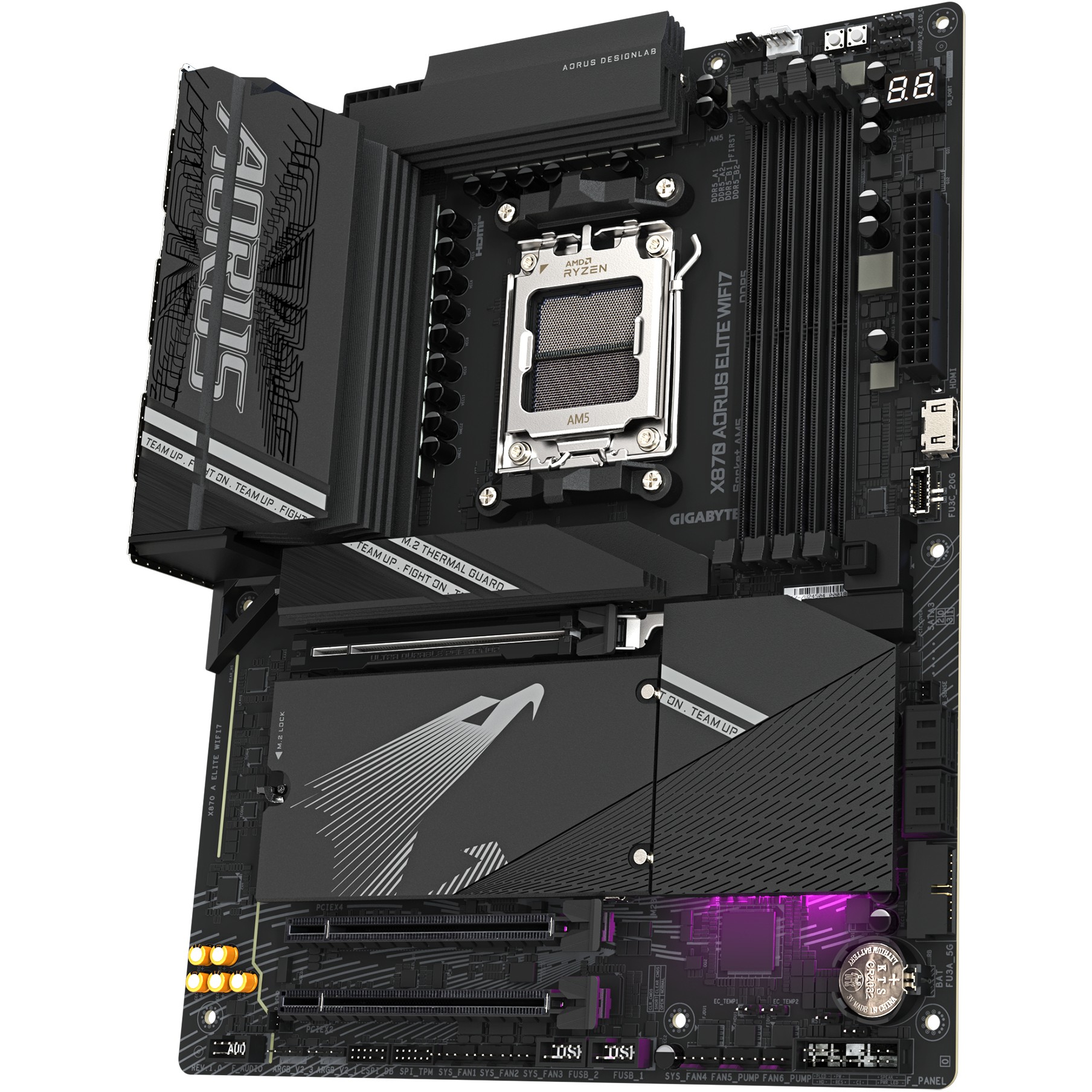 Pllakë Amë MB Intel Gigabyte X870 Aorus Elite Wifi7 / AM5 ATX / DDR5 / HDMI+DP - Figura 4