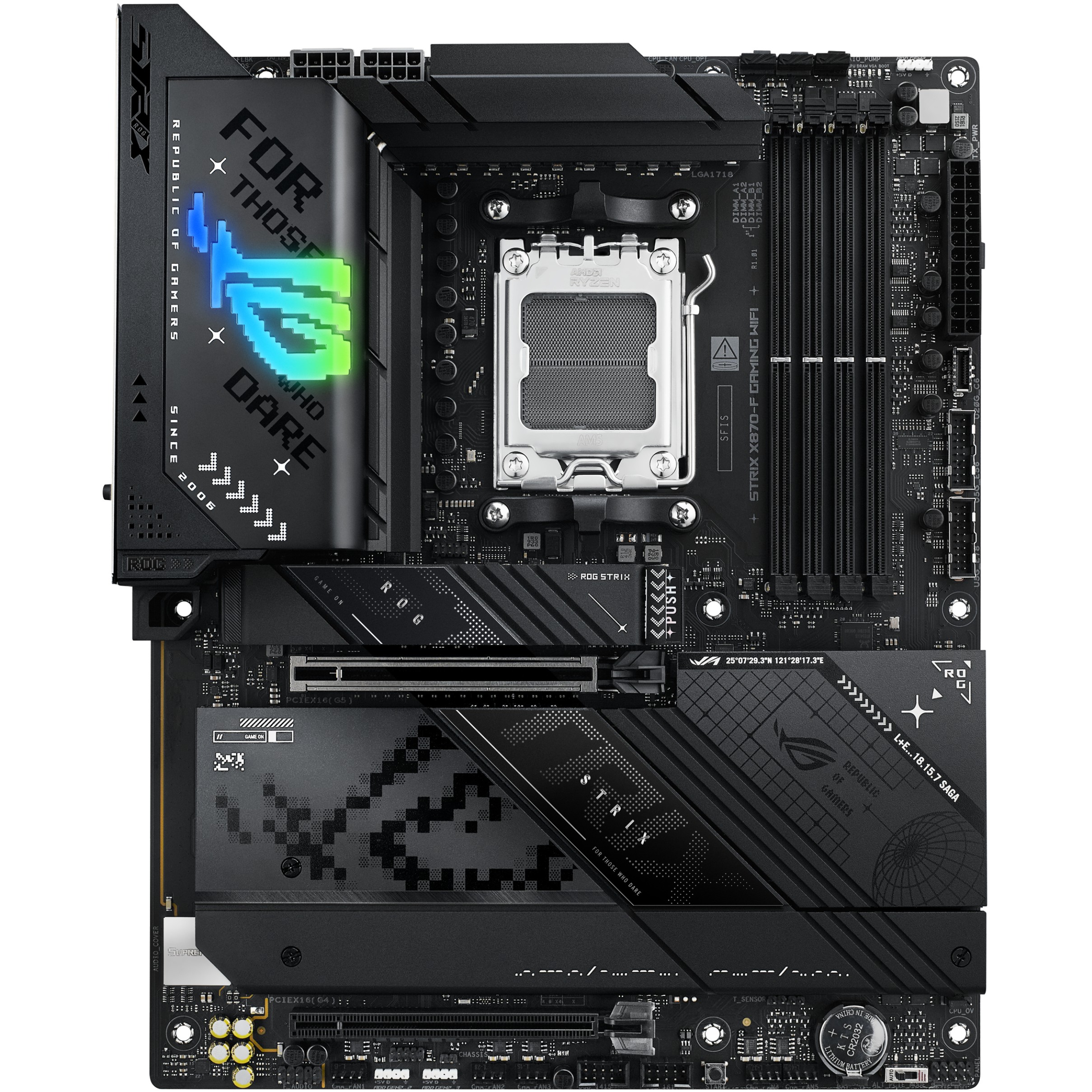 Pllakë Amë AMD AM5 ASUS ROG STRIX X870-F Gaming WIFI / DDR5 / ATX / HDMI+DP - Figura 2